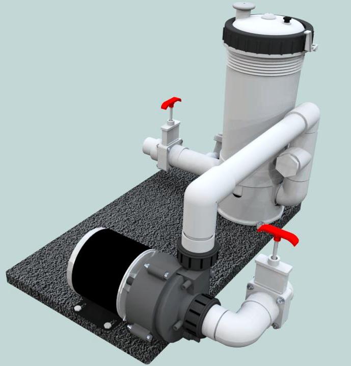 filter system for wood burning hot tub